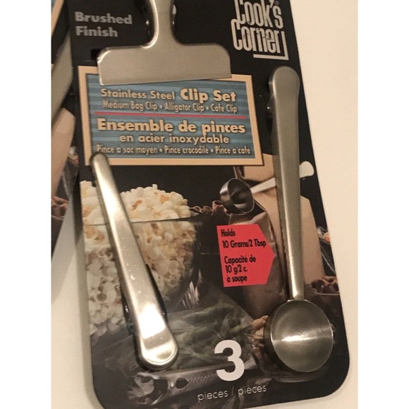 Set of 6 Heavy Duty Bag Clips Organizing Kitchen Coffee Measuring Spoon - Picture 2 of 11